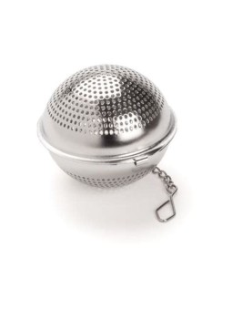 Boule à thé Dammann inox et ronde avec chainette