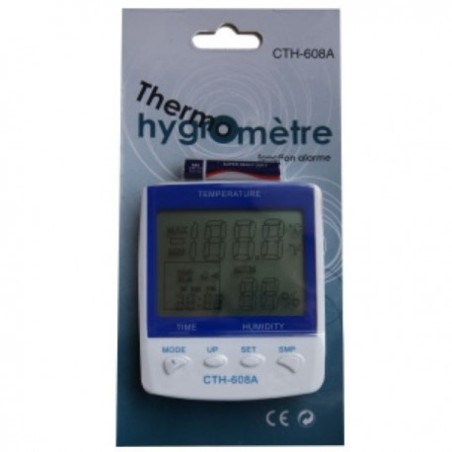 Thermohygromètre grand écran A608 de Winflex