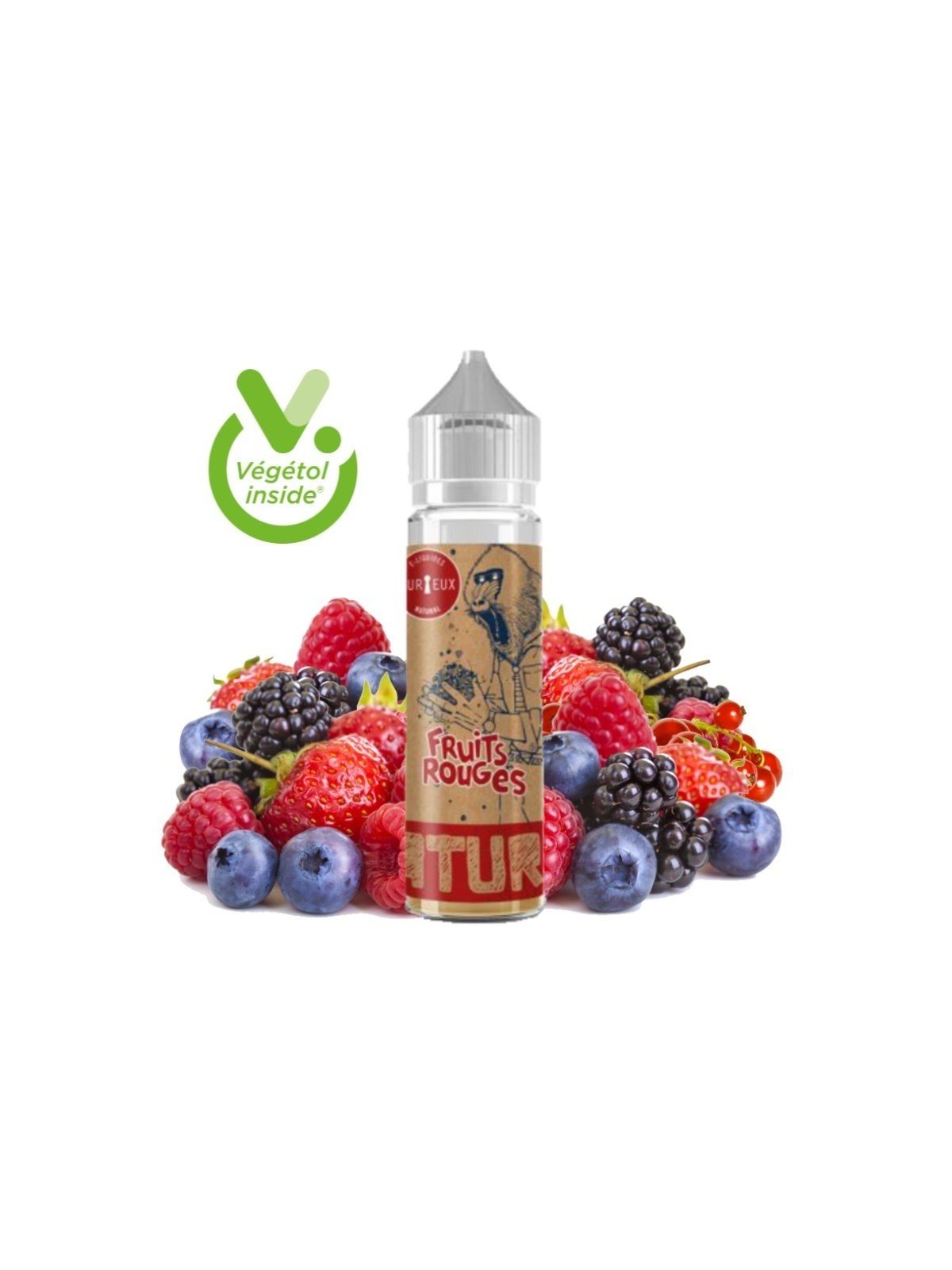 Natural Fraise 50 ml de Curieux E-liquide