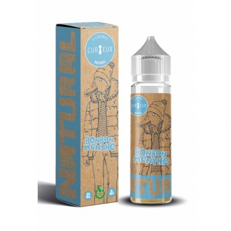 Natural Bonbon Menthe 50 ml de Curieux E-liquides