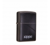 Briquet Zippo Black Hexagon Design