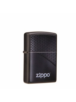 Briquet Zippo Black Hexagon Design