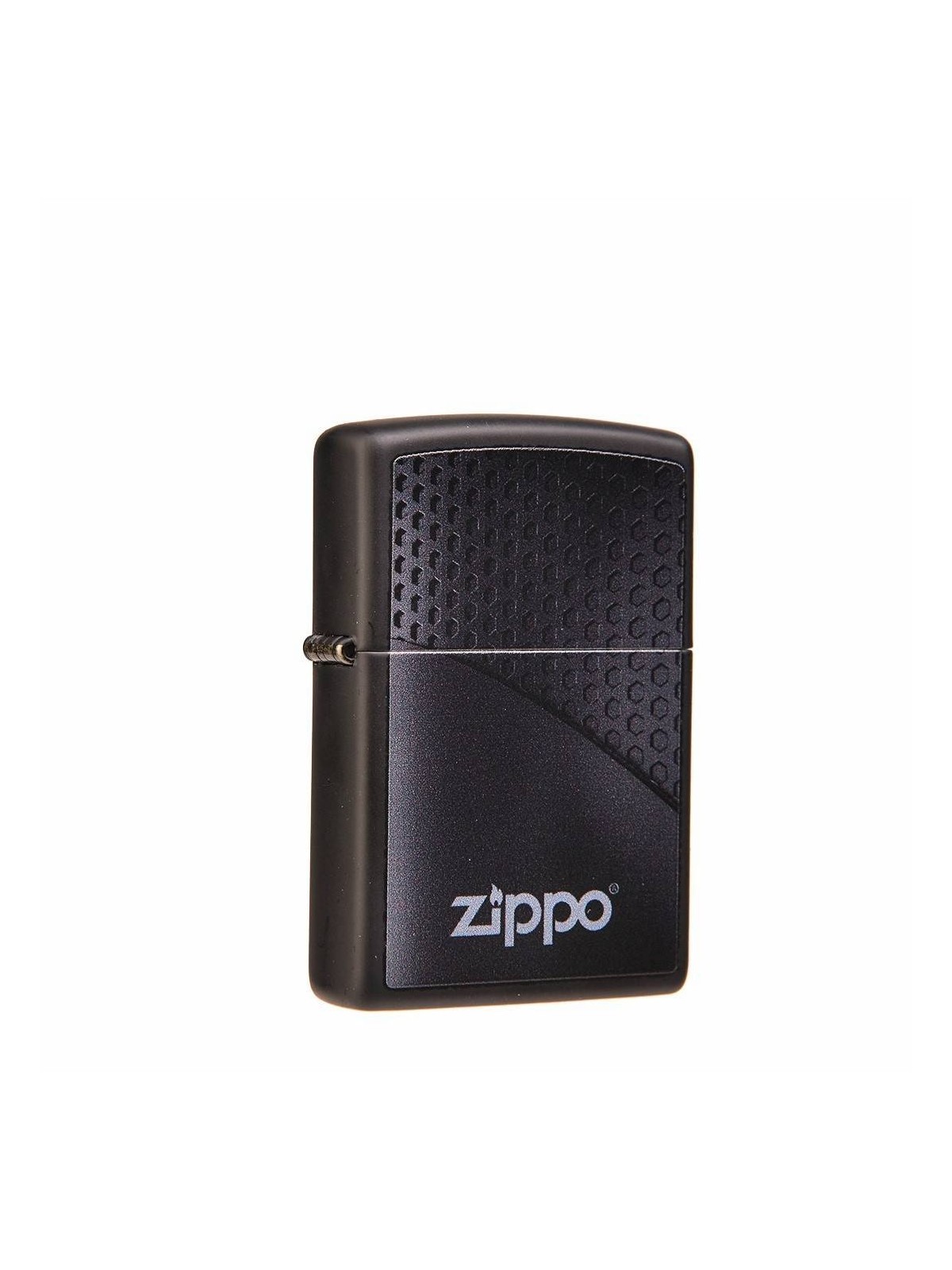 Briquet Zippo Black Hexagon Design