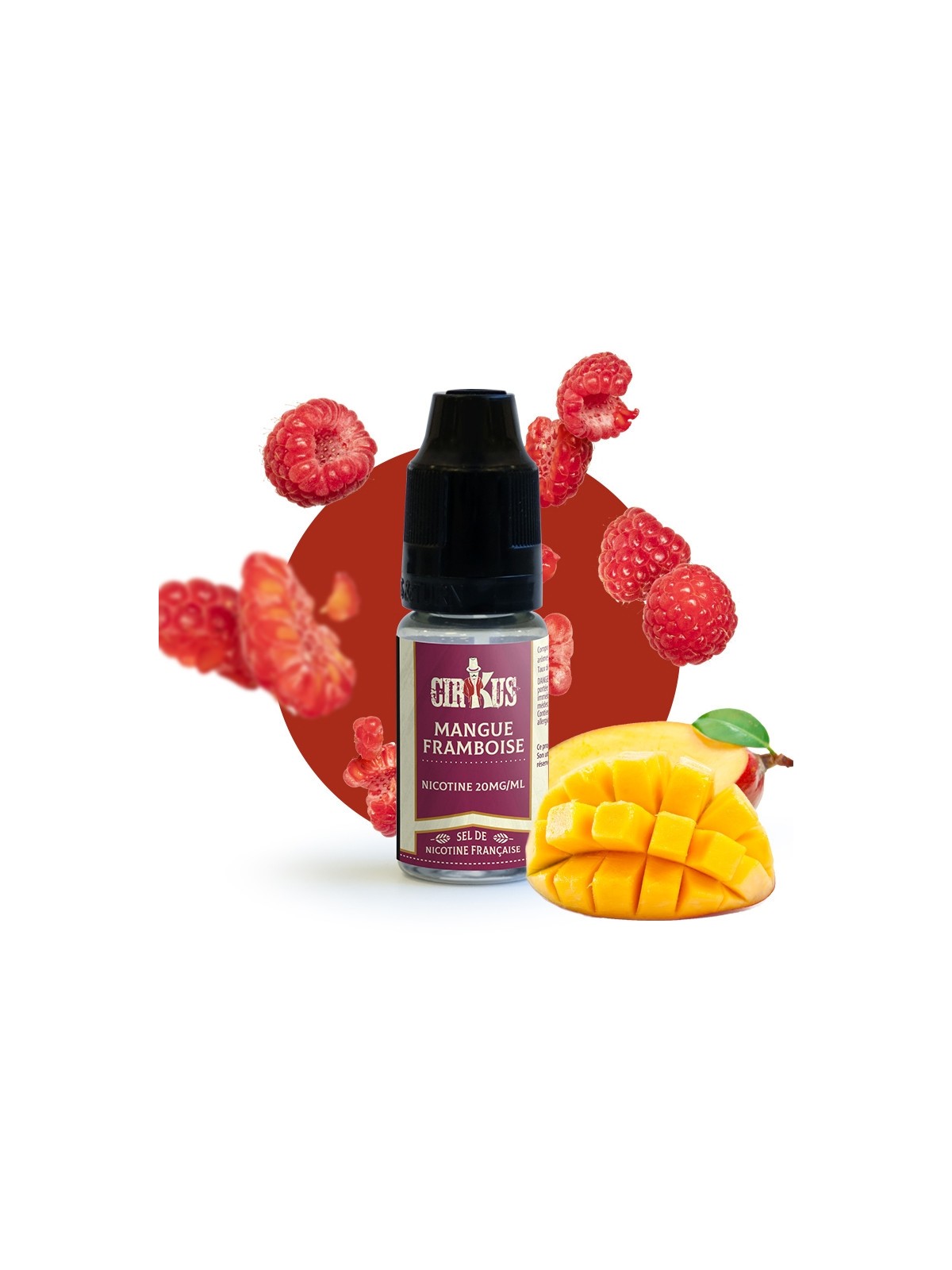 Mangue framboise sel de nicotine Circus 20mg