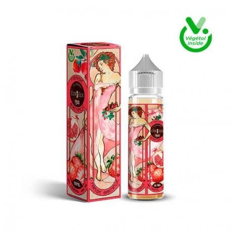 Natural Fraise Grenade 50 ml de Curieux E-liquide