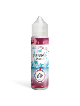 Grenade fraise givré 50 ml Le Coq Qui Vape