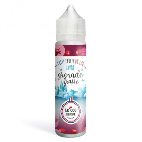 Grenade fraise givré 50 ml Le Coq Qui Vape