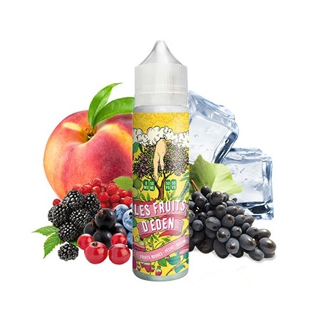 Fruits rouges pêche raisin Le coq qui vape
