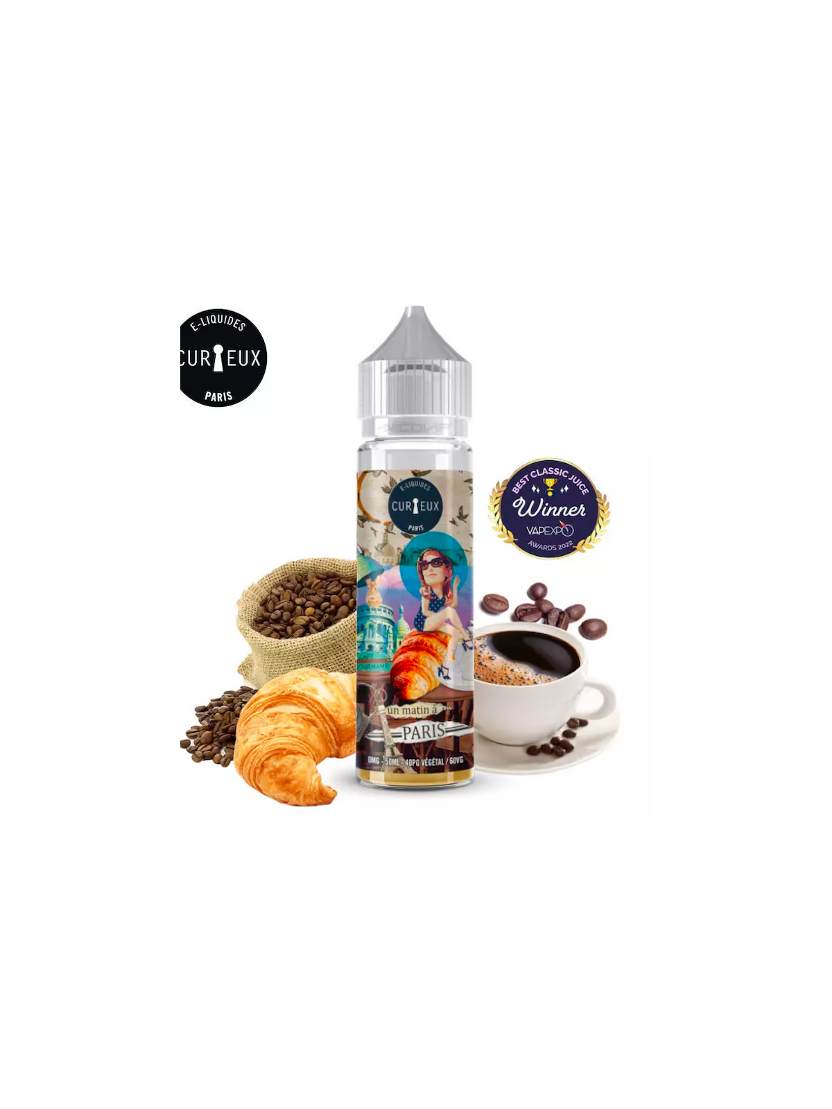 Natural Paris 50 ml de Curieux E-liquide