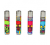 Briquet Clipper Colourfull Skulls