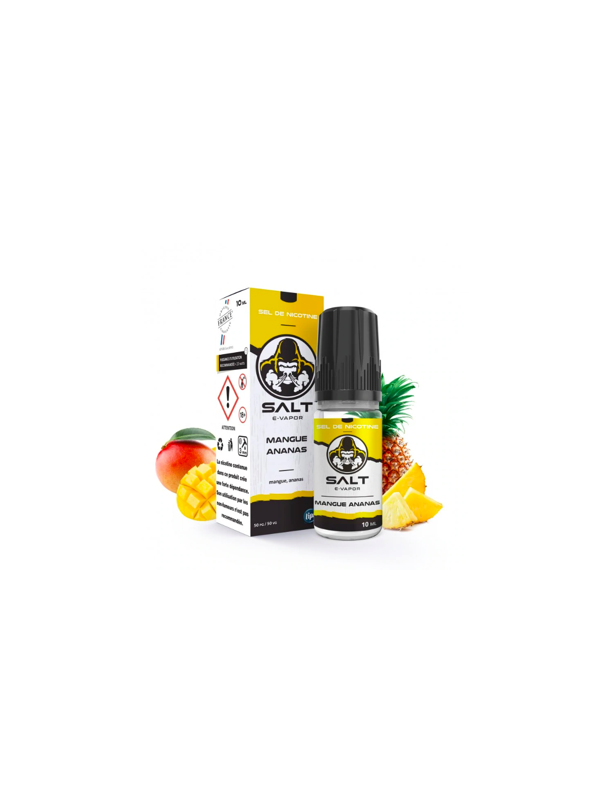 Mangue Ananas Salt e-vapor 10 mL de Le French Liquide