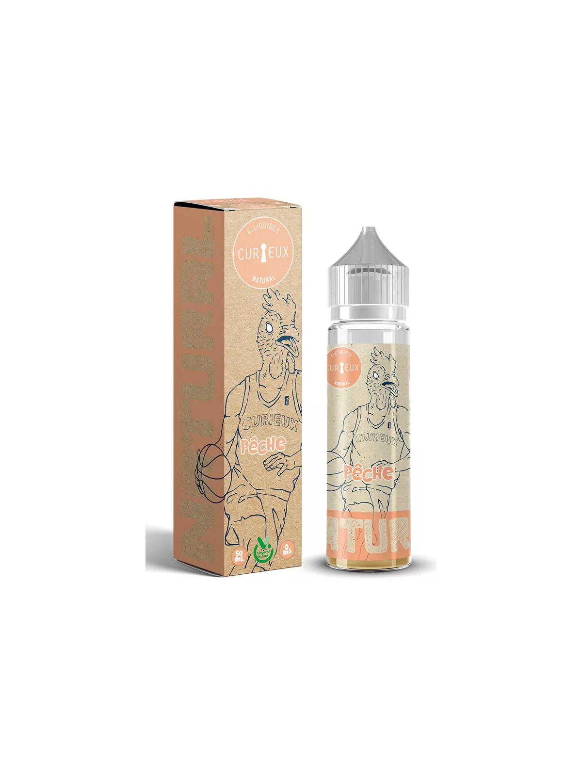 Peche 50ml de Curieux E-liquides