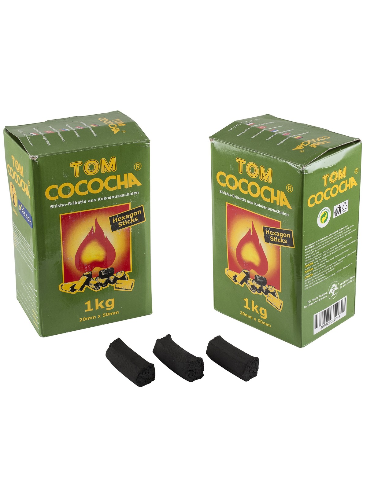 PROMO Charbon Cococha Naturel Hexagon